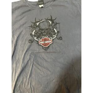 Vintage 2008 Harley-Davidson "Triple Skull" Tee - Nassau County NY - XL